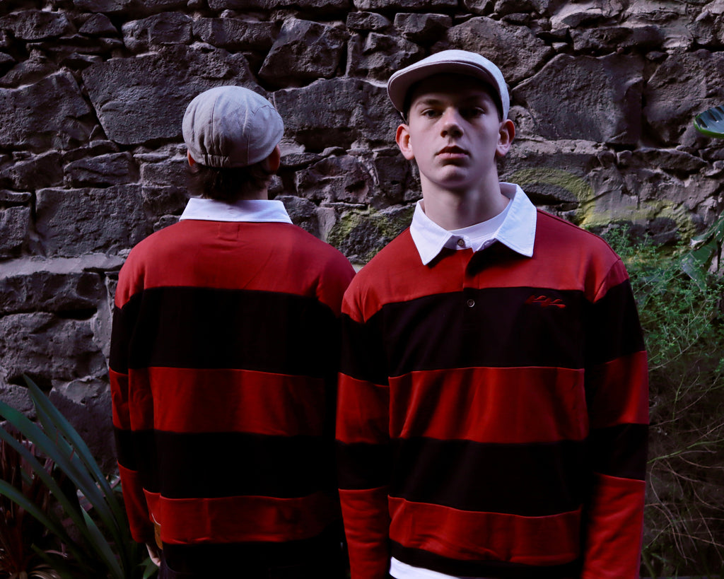 Burgundy Polo Longsleeve